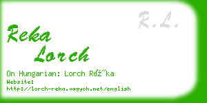 reka lorch business card